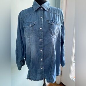 New Look Light Blue Denim Shirt